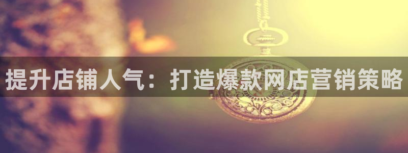 必赢国际怎么样：提升店铺人气：